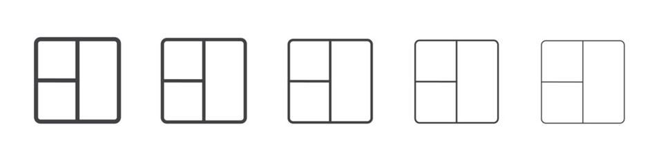 Collage icon outline ilustration vector symbol