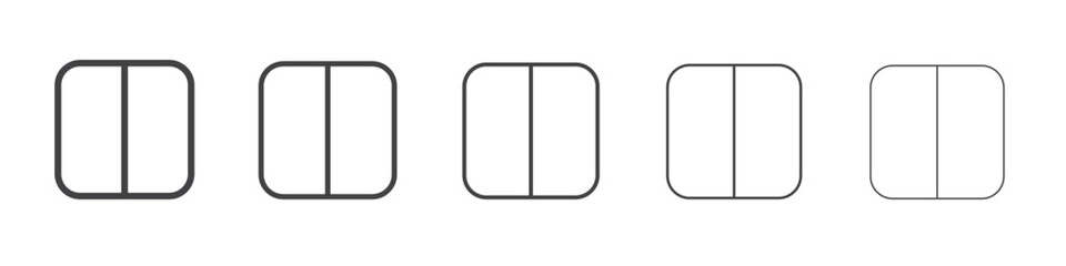 Columns icon outline ilustration vector symbol