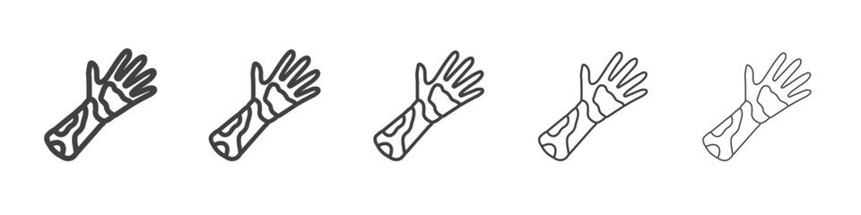 Contact Dermatitis icon outline ilustration vector symbol