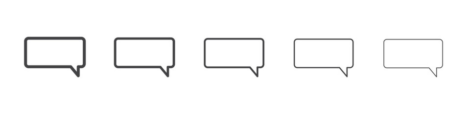 Conversation icon outline ilustration vector symbol