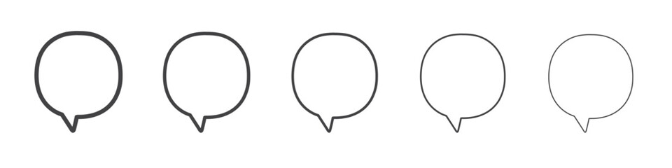 Conversation icon outline ilustration vector symbol