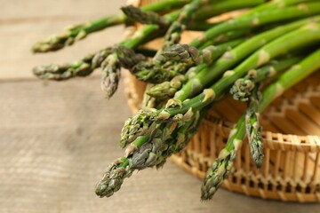Asparagus. Fresh green asparagus background. Healthy food concept. Vegan healthy food. 