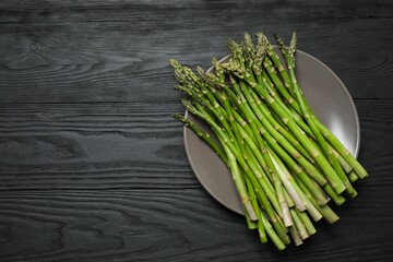 Asparagus. Fresh green asparagus background. Healthy food concept. Vegan healthy food. 