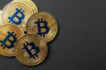 Bitcoin and cryptocurrency investment concept. Electronic decentralized money concept
