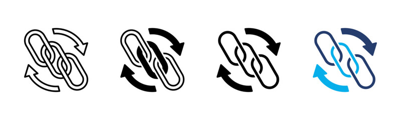 Link icon sheet multiple style collection