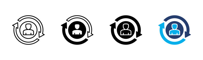 Interactivity icon sheet multiple style collection