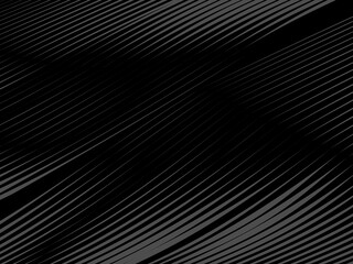 The black abstract background is patterned with dark gray thin lines that curve and wavy dynamically, creating a modern and elegant visual texture.