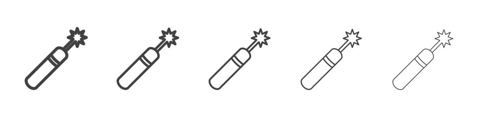 dynamite icon outline ilustration vector symbol