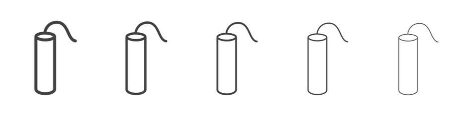 dynamite icon outline ilustration vector symbol