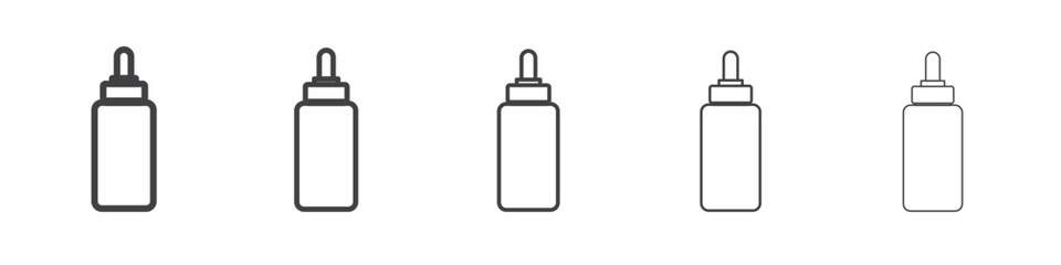 EYE DROP icon outline ilustration vector symbol