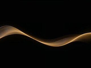 Golden Wave Abstract Flow, Elegant and Minimalistic Design for Modern Backgrounds.