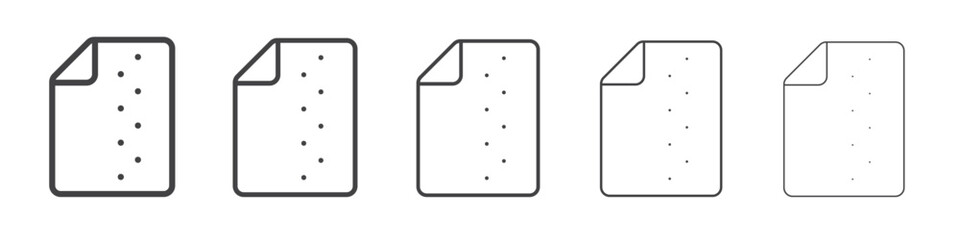 File zip icon outline ilustration vector symbol