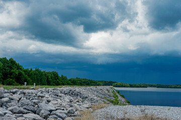 Storm clouds and sunsets over Illinois