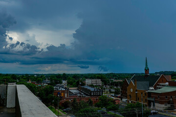 Storm clouds and sunsets over Illinois