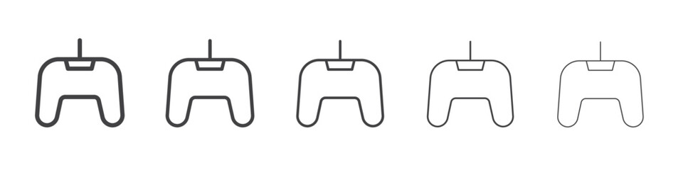Obraz premium Gamepad icon outline ilustration vector symbol