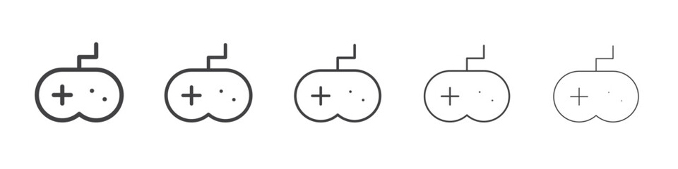 Gaming pad icon outline ilustration vector symbol