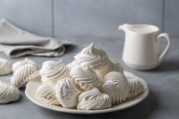 Homemade meringue dessert French dessert
