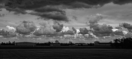 Storm clouds and sunsets over Illinois