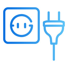 power plug Gradient icon