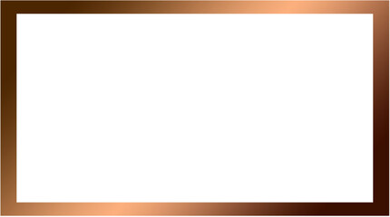 Elegant Copper Frame  Blank Template for Design Projects