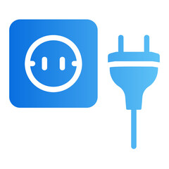 power plug Gradient icon