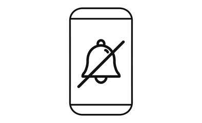 スマホの通知オフのアイコン