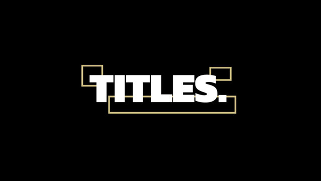Bold Text Titles 4
