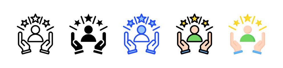 Talent Icon Collection With Multiple Styles