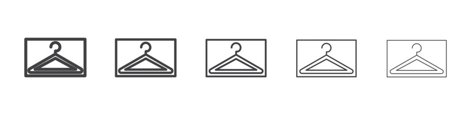 hanger icon outline ilustration vector symbol