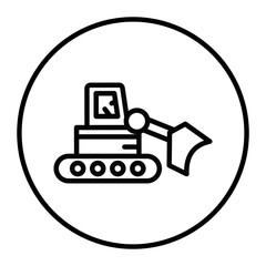 Backhoe Vector Icons