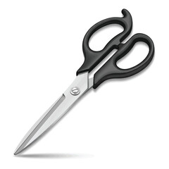 Sharp Kitchen Scissors High-Quality Stainless Steel Cutting Shears with Ergonomic Black Handles