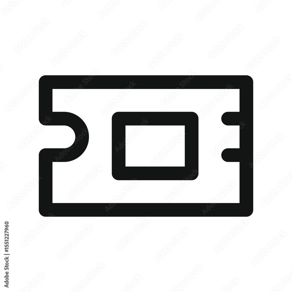 Poster m2 ssd drive ui icon, nvme storage simple line user interface vector symbol