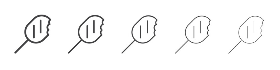 Ice cream icon outline ilustration vector symbol