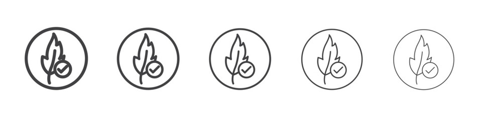 hypoallergenic icon outline ilustration vector symbol