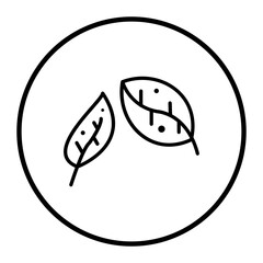 Dry Leaves Vector Icons