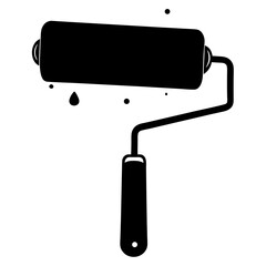 vector illustration of a roller