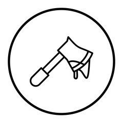 Halloween Axe Vector Icons