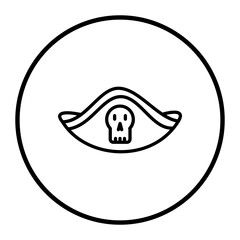 Pirate Hat Vector Icons