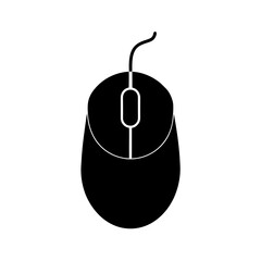 computer mouse icon silhouette on white background (2).svg