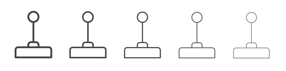 Joystick icon outline ilustration vector symbol