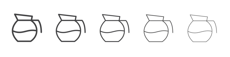 Jug icon outline ilustration vector symbol