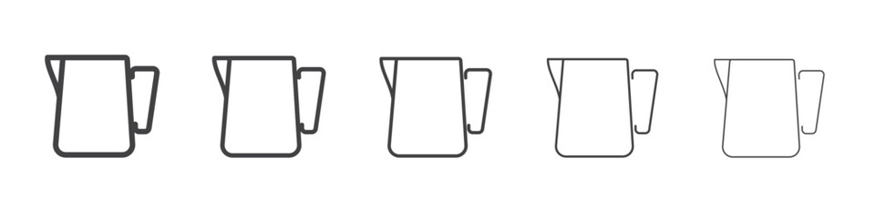 Jug icon outline ilustration vector symbol
