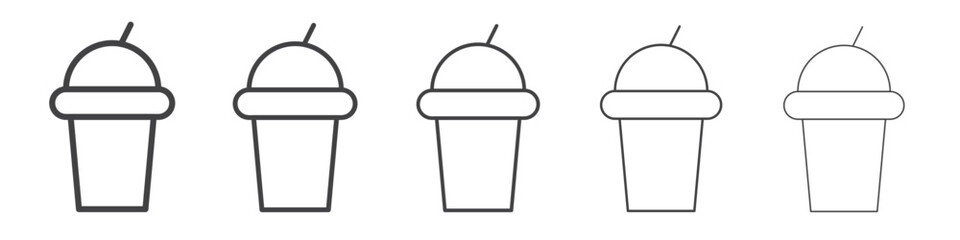 Juice icon outline ilustration vector symbol