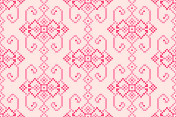 seamless pixel pattern, seamless pattern illustration
