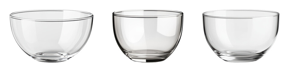 Elegant set of modern glass tumblers