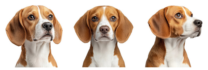 Portraits of a Beagle with Expressive Features
