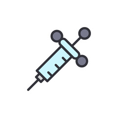 Stylized Syringe Illustration Representing Healthcare And Medical Treatment