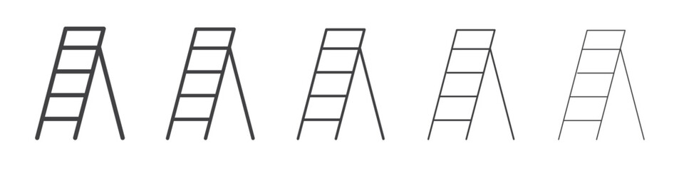 Ladder icon outline ilustration vector symbol
