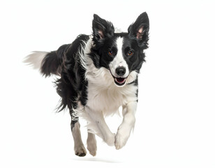 Fototapeta premium Energetic Border Collie in Motion A Stunning Running Pose