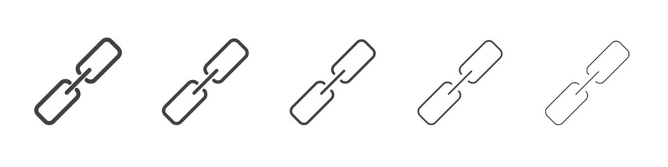 Link chain icon outline ilustration vector symbol